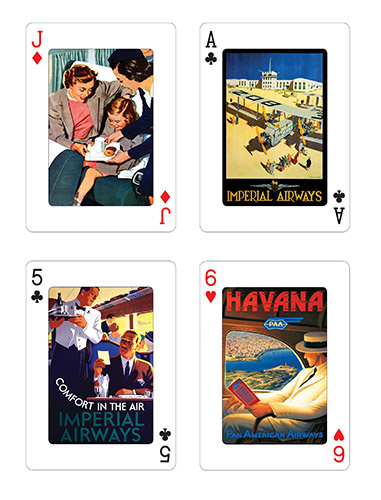 Golden Age of Air Travel playing cards