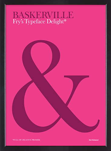 Fry's Baskerville poster
