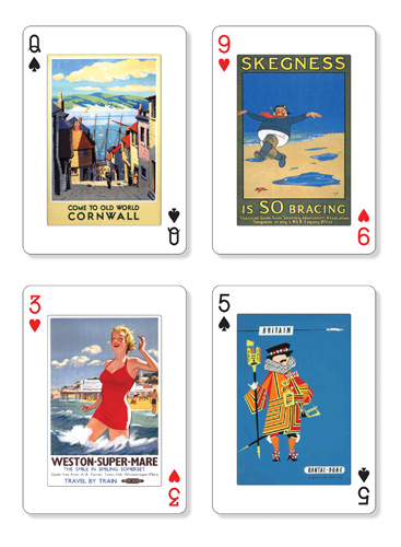 Come to Britain playing cards