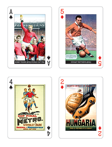 Football playing cards