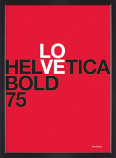 Helvetica I poster