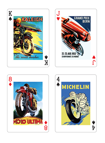 Motorbike Art playing cards