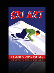 Ski Art playing cards