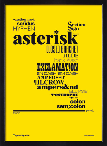 Typesetiquette poster